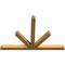 Ekena Millwork Saratoga Rough Sawn Timber Gable Bracket, Western Red Cedar, 72"W x 48"H x 4"D x 4"F, 16/12 Pitch GBW072X48X0404SAR00RWR - alternate 3